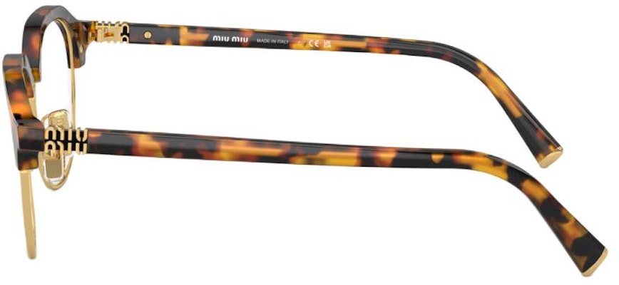 MIU MIU 眼镜 不规则光学架 - 龟壳纹, 男女通用款式. MU10XV-VAU1O1 Lookbook MIU MIU 眼镜 不规则光学架 - 龟壳纹, 男女通用款式. MU10XV-VAU1O1