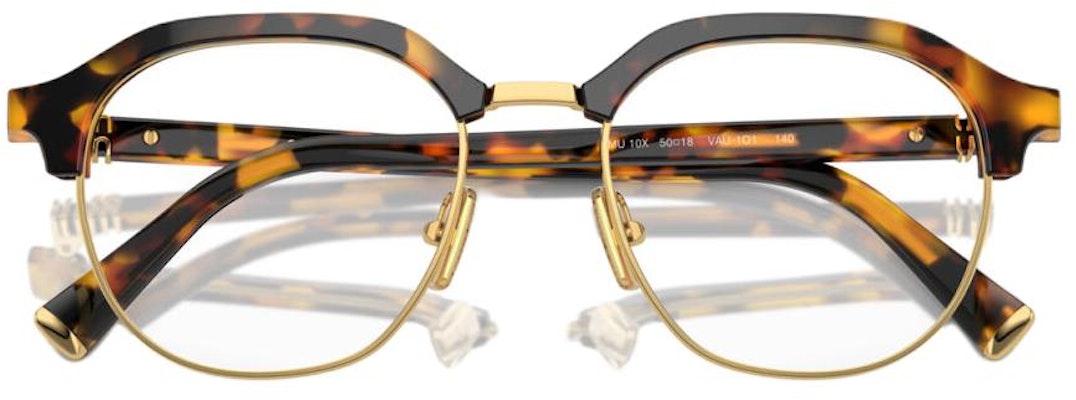 MIU MIU 眼镜 不规则光学架 - 龟壳纹, 男女通用款式. MU10XV-VAU1O1 Details for MIU MIU 眼镜 不规则光学架 - 龟壳纹, 男女通用款式. MU10XV-VAU1O1