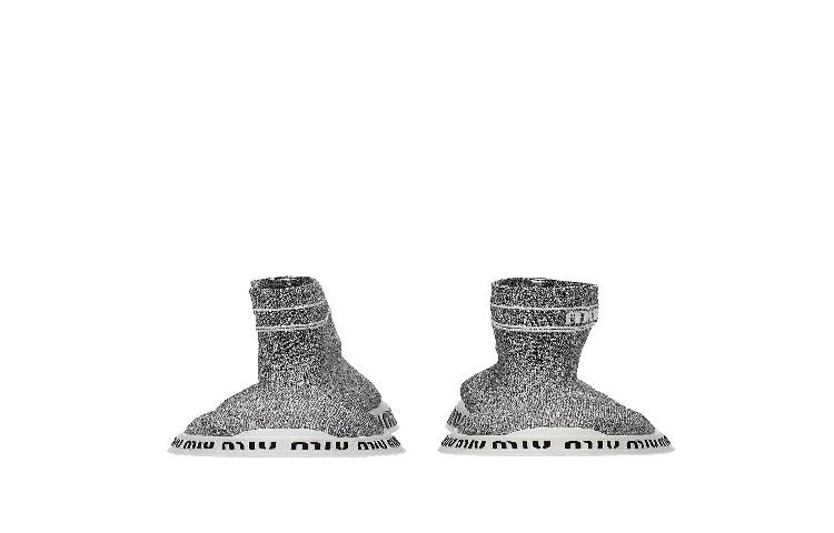 MIU MIU Fabric Sneakers 'Silver' 圖 11