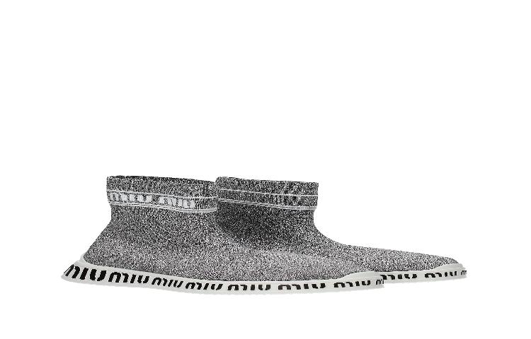 MIU MIU Fabric Sneakers 'Silver' 圖 19