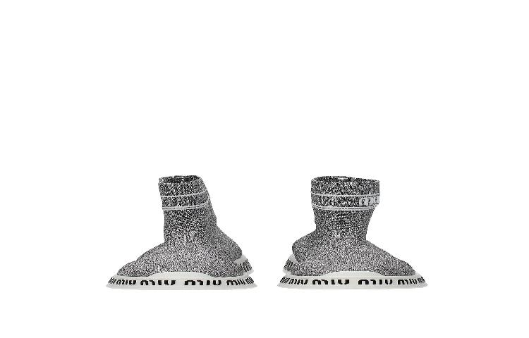 MIU MIU Fabric Sneakers 'Silver' 圖 21
