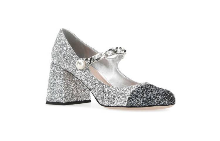 MIU MIU Gucci High Heel Pumps 'Silver' 圖 2