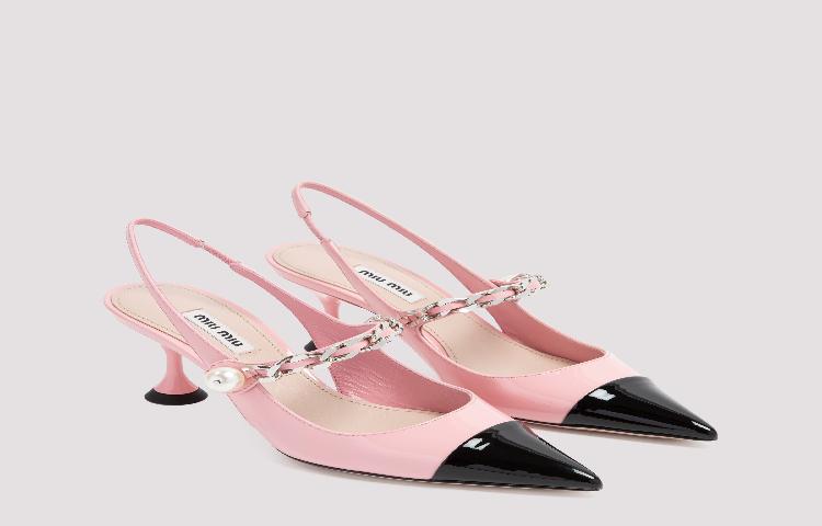 MIU MIU Heeled Sandals 'Pink' 圖 9