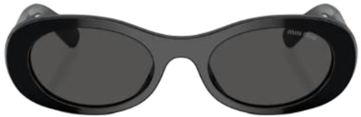미우미우 남성용 비정형 풀프레임 아세테이트 블랙 선글라스. MU06ZS1AB5S0 Lookbook 미우미우 남성용 비정형 풀프레임 아세테이트 블랙 선글라스. MU06ZS1AB5S0