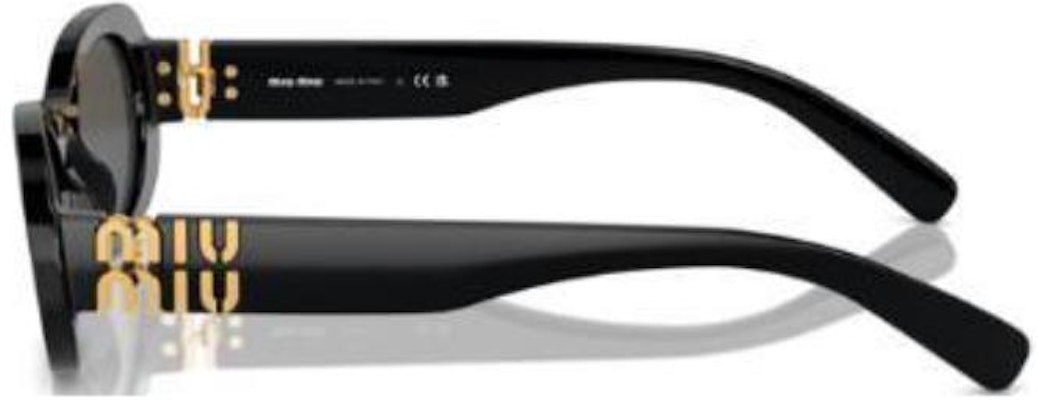 미우미우 남성용 비정형 풀프레임 아세테이트 블랙 선글라스. MU06ZS1AB5S0 Shop 미우미우 남성용 비정형 풀프레임 아세테이트 블랙 선글라스. MU06ZS1AB5S0