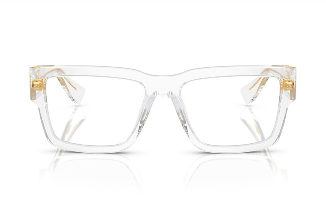 Purchase MIU MIU 不規則男士透明框光學眼鏡品牌標誌設計 MU02XV2AZ1O1