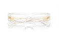 Details for MIU MIU 不規則男士透明框光學眼鏡品牌標誌設計 MU02XV2AZ1O1