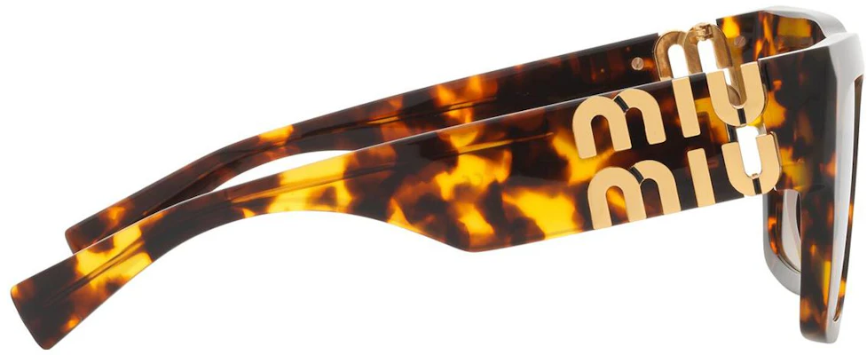 MIU MIU Irregular Plastic Sunglasses Brown MU10WSVAU6S1 Shop MIU MIU Irregular Plastic Sunglasses Brown MU10WSVAU6S1