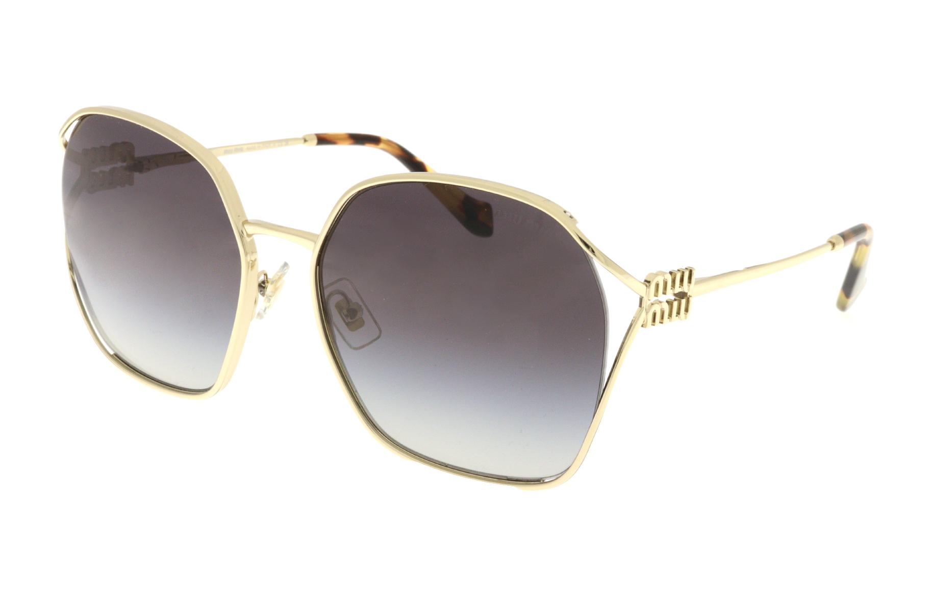 MIU MIU Irregular Shaped Metal Sunglasses Gold. 52WSSOLEZVN5D1 圖 2