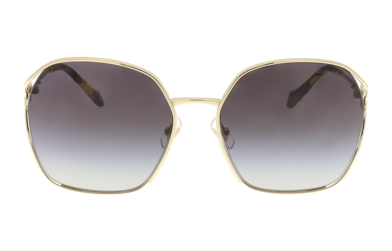 MIU MIU Irregular Shaped Metal Sunglasses Gold. 52WSSOLEZVN5D1 圖 3