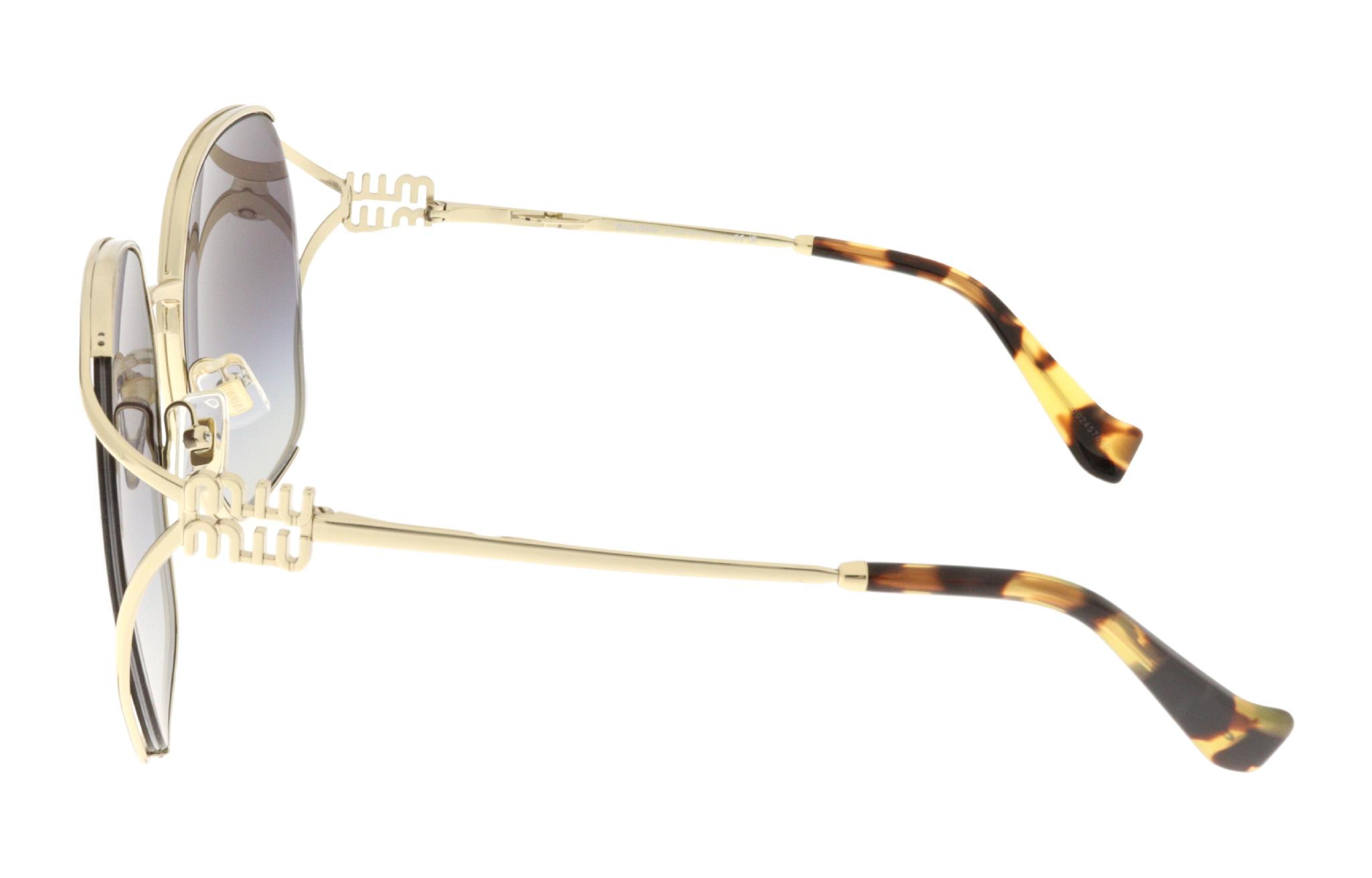 MIU MIU Irregular Shaped Metal Sunglasses Gold. 52WSSOLEZVN5D1 圖 4