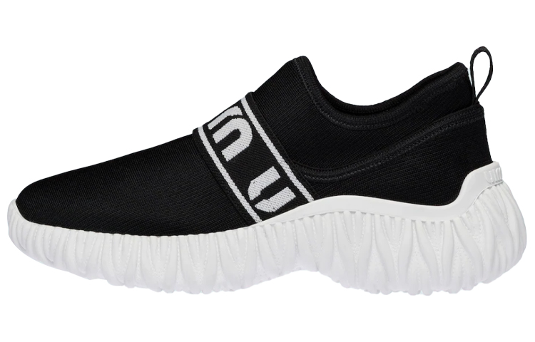 MIU MIU Knit Slip-On Sneakers 'Black White' 5S374D_3KEV_F0002_F_010