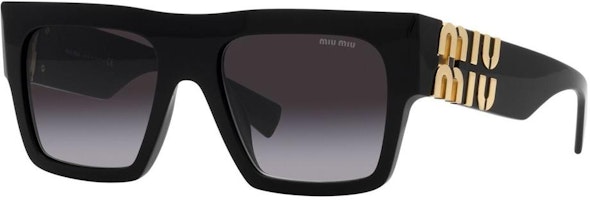 MIU MIU Letter Logo Irregular Frame Sunglasses Unisex Couples Black. 0MU10WS1AB5D1 MIU MIU Letter Logo Irregular Frame Sunglasses Unisex Couples Black. 0MU10WS1AB5D1