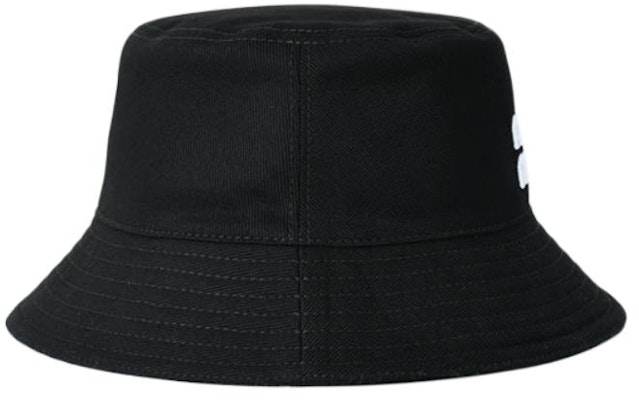 MIU MIU Logo Decor Polyester Unisex Black Bucket Hat for Couples. 102464384 Lookbook MIU MIU Logo Decor Polyester Unisex Black Bucket Hat for Couples. 102464384