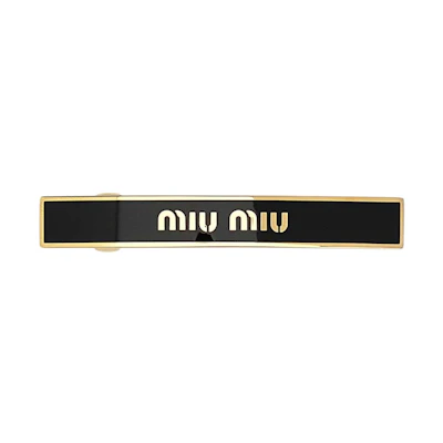 MIU MIU Logo Metal Hair Clip Women - Black. 5IF1722F6T