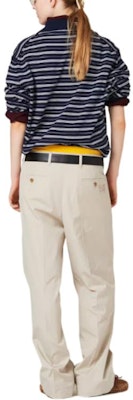 MIU MIU Baju Polo Jalur Logo Lengan Panjang Unisex Biru MML951-140V-F0008-S-OOO Purchase MIU MIU Baju Polo Jalur Logo Lengan Panjang Unisex Biru MML951-140V-F0008-S-OOO