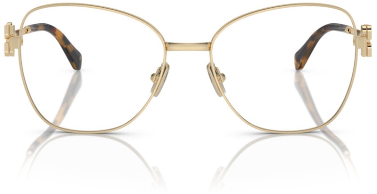 MIU MIU 男款金色金属不规则光学眼镜配LOGO镜腿 MU50XVZVN1O1 Purchase MIU MIU 男款金色金属不规则光学眼镜配LOGO镜腿 MU50XVZVN1O1