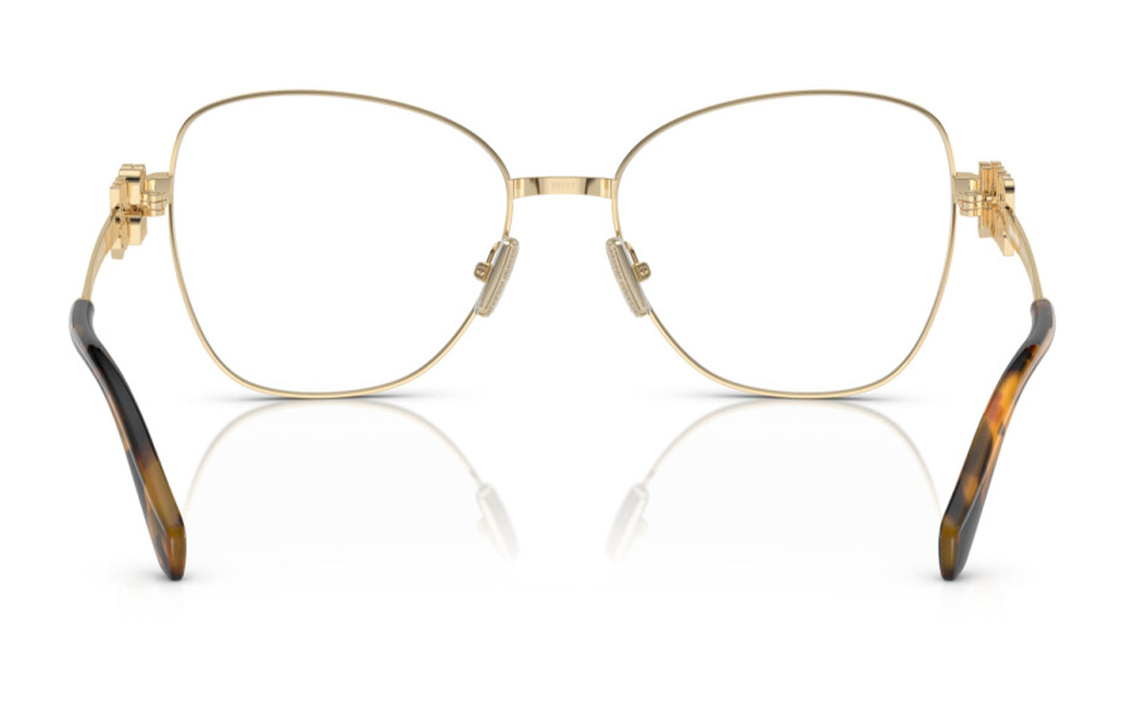 Details for MIU MIU 男款金色金属不规则光学眼镜配LOGO镜腿 MU50XVZVN1O1