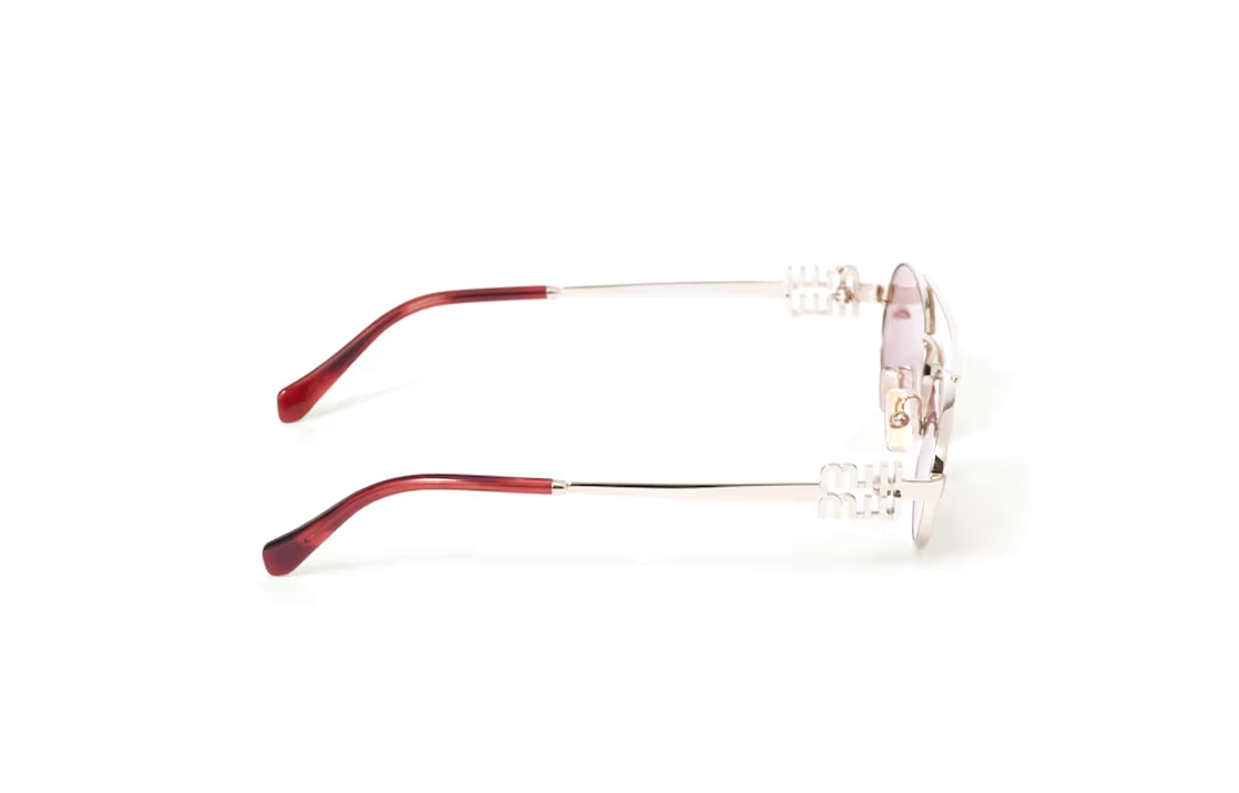 MIU MIU Oval Metal Sunglasses - Gold Unisex Shades for Couples Sun Protection SMU54ZEZVNFE50DC053 圖 4