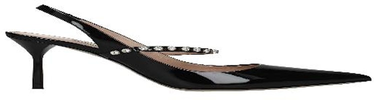 MIU MIU Patent Leather Sandals 'Black' 5I006CJHR085F0002 MIU MIU Patent Leather Sandals 'Black' 5I006CJHR085F0002