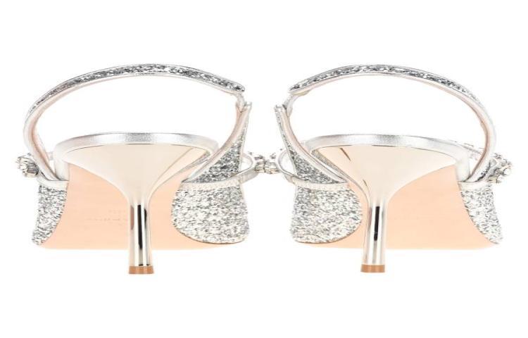 MIU MIU Prada Glitter Slingback Pumps 'Silver' 圖 3