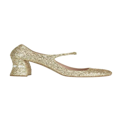 MIU MIU Prada Metallic High Heels 'Gold'