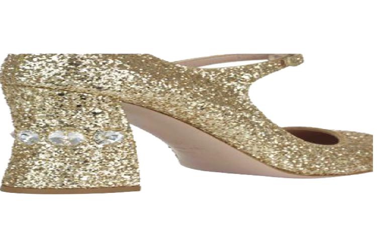 MIU MIU Prada Metallic High Heels 'Gold' 圖 3