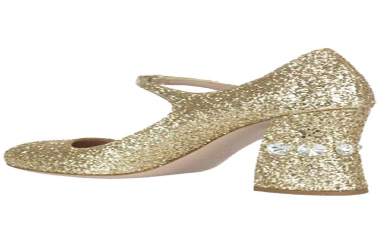 MIU MIU Prada Metallic High Heels 'Gold' 圖 4