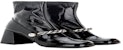 Booties MIU MIU Prada Technical Naplak 'Hitam' 5T607DF0653LB1F0002