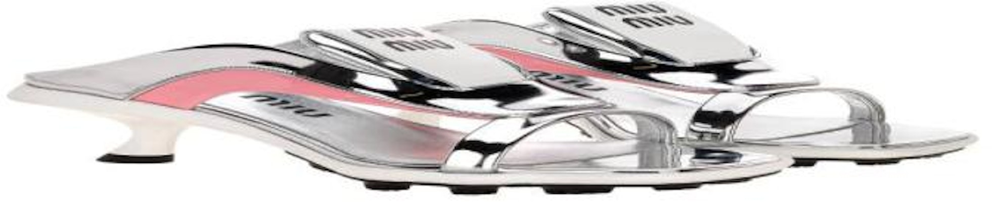 MIU MIU Prada Sandal Tekstil 'Perak Metalik Merah Jambu' 5X536D0553LD703Q Order MIU MIU Prada Sandal Tekstil 'Perak Metalik Merah Jambu' 5X536D0553LD703Q