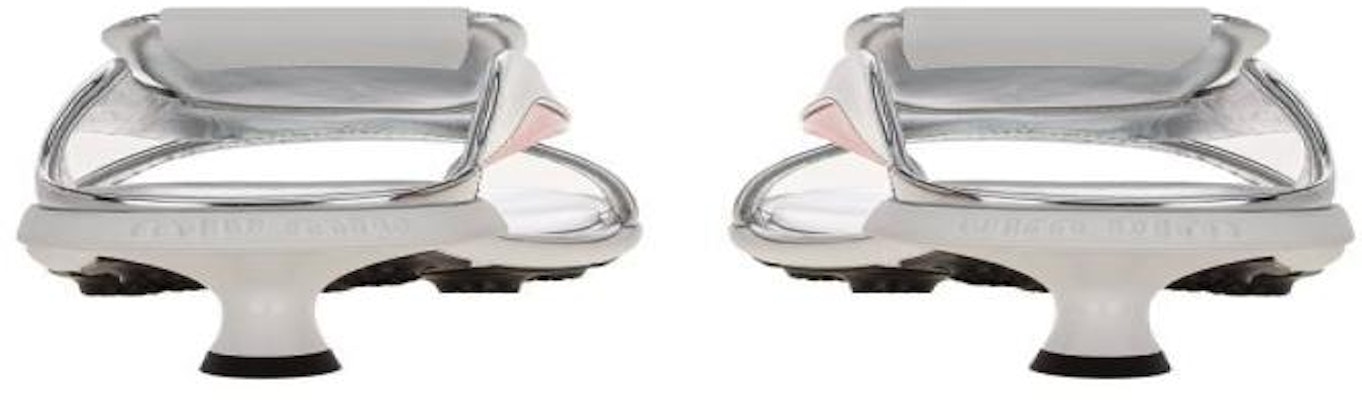 MIU MIU Prada Sandal Tekstil 'Perak Metalik Merah Jambu' 5X536D0553LD703Q Lookbook MIU MIU Prada Sandal Tekstil 'Perak Metalik Merah Jambu' 5X536D0553LD703Q