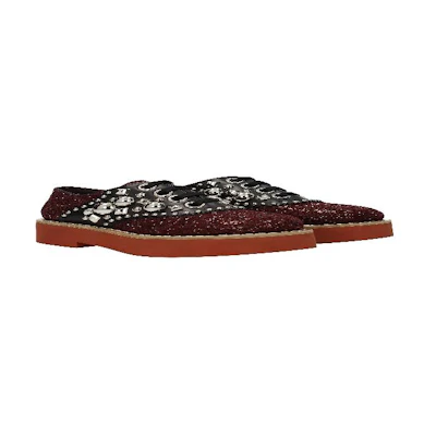 MIU MIU Pre 'Glitter Bordeaux Nero'