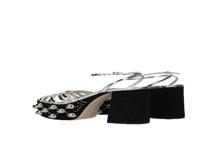 MIU MIU PRE 'Silver Black Lame Camoscio Argento Nero' 圖 2