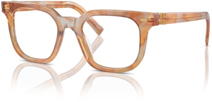 MIU MIU Printed Acetate Rectangular Optical Glasses Unisex Brown. MU06XVF-13U1O1 MIU MIU Printed Acetate Rectangular Optical Glasses Unisex Brown. MU06XVF-13U1O1