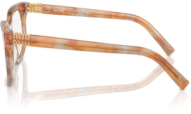 MIU MIU Cermin Mata Optikal Segi Empat Acetate Cetakan Unisex Coklat. MU06XVF-13U1O1 Lookbook MIU MIU Cermin Mata Optikal Segi Empat Acetate Cetakan Unisex Coklat. MU06XVF-13U1O1