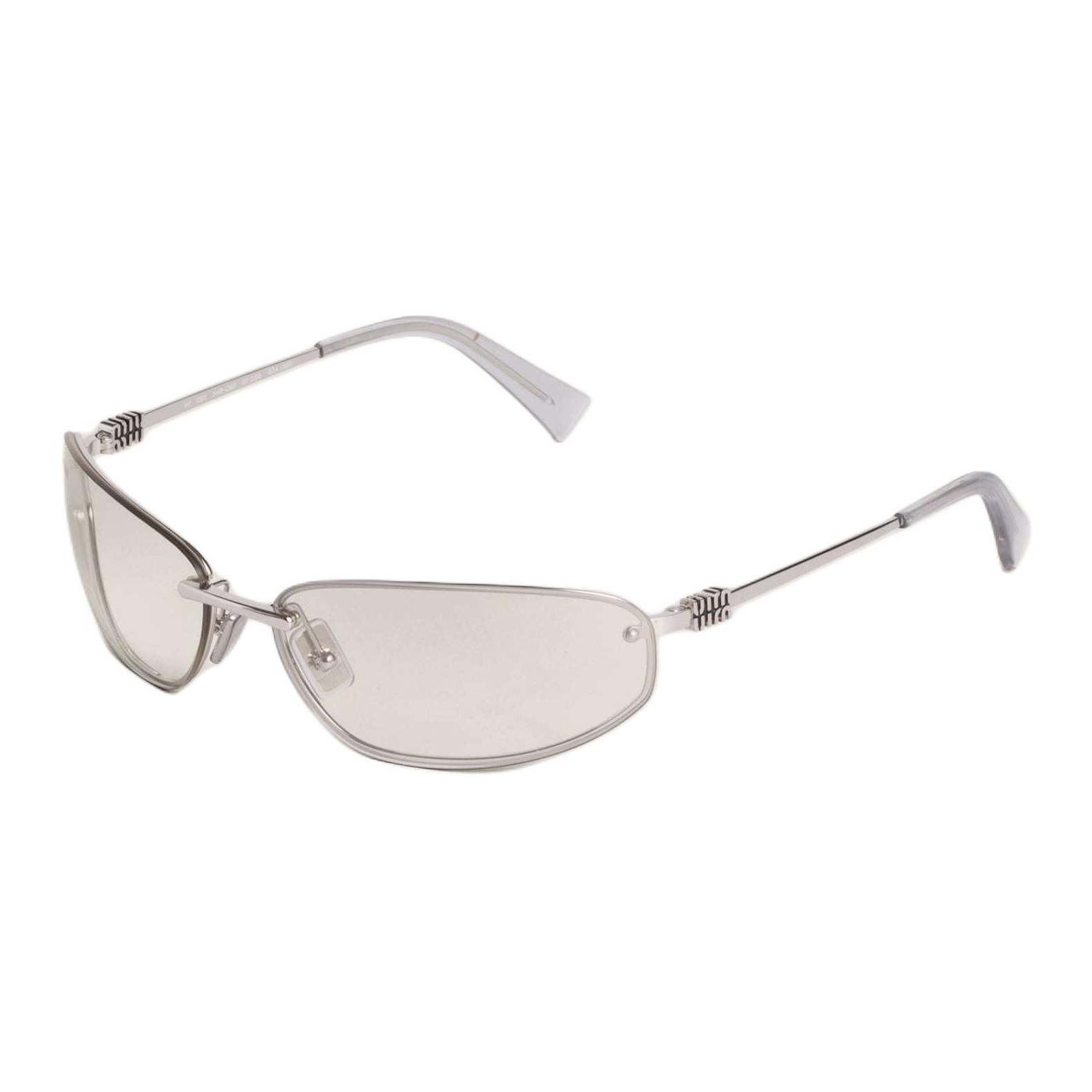 Order MIU MIU矩形金属太阳镜银色男女同款情侣款式 SMUA50_M1BC_F08H1_C_068