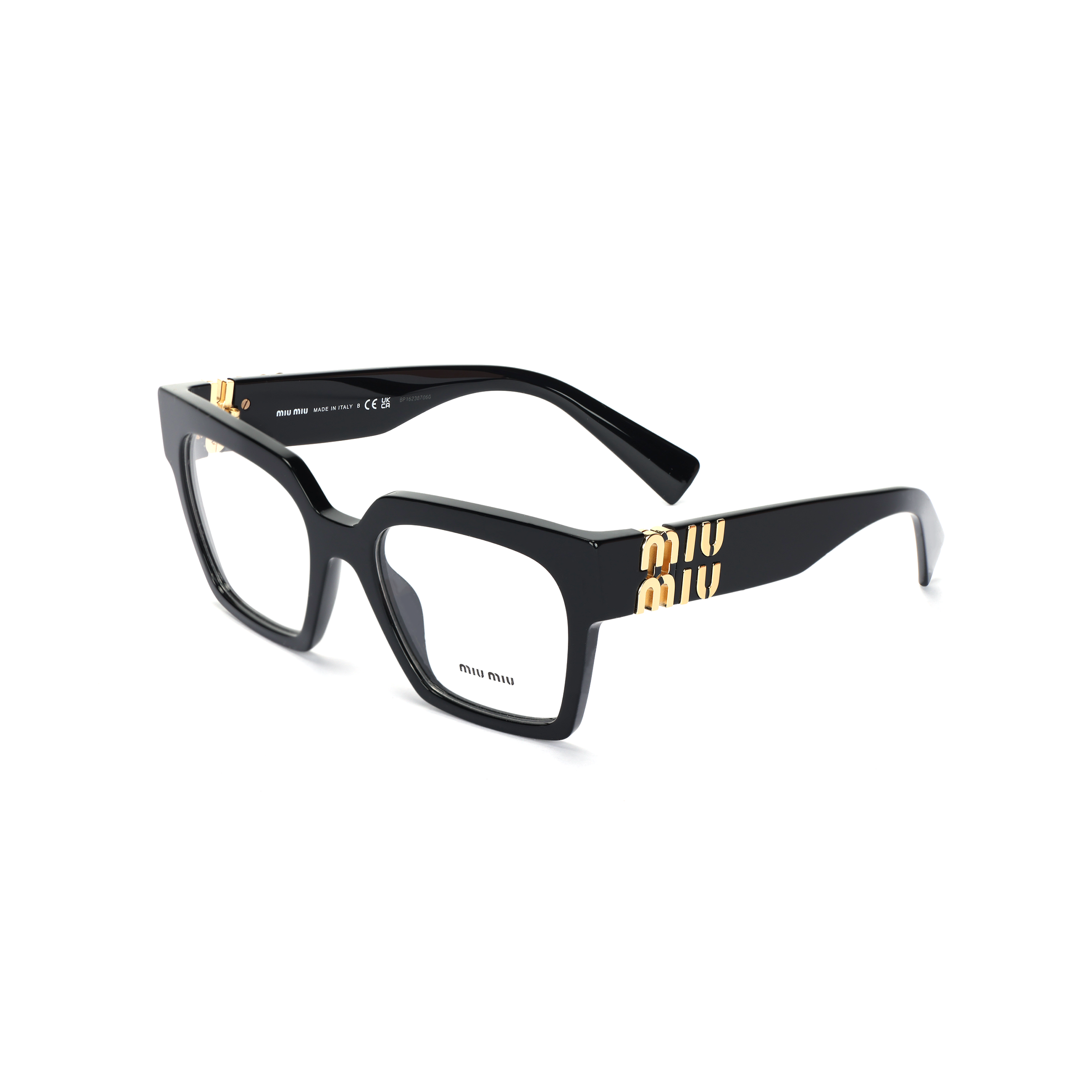 MIU MIU Retro Square Optical Eyeglass Frame Unisex, Prescription Compatible. 0MU04UV