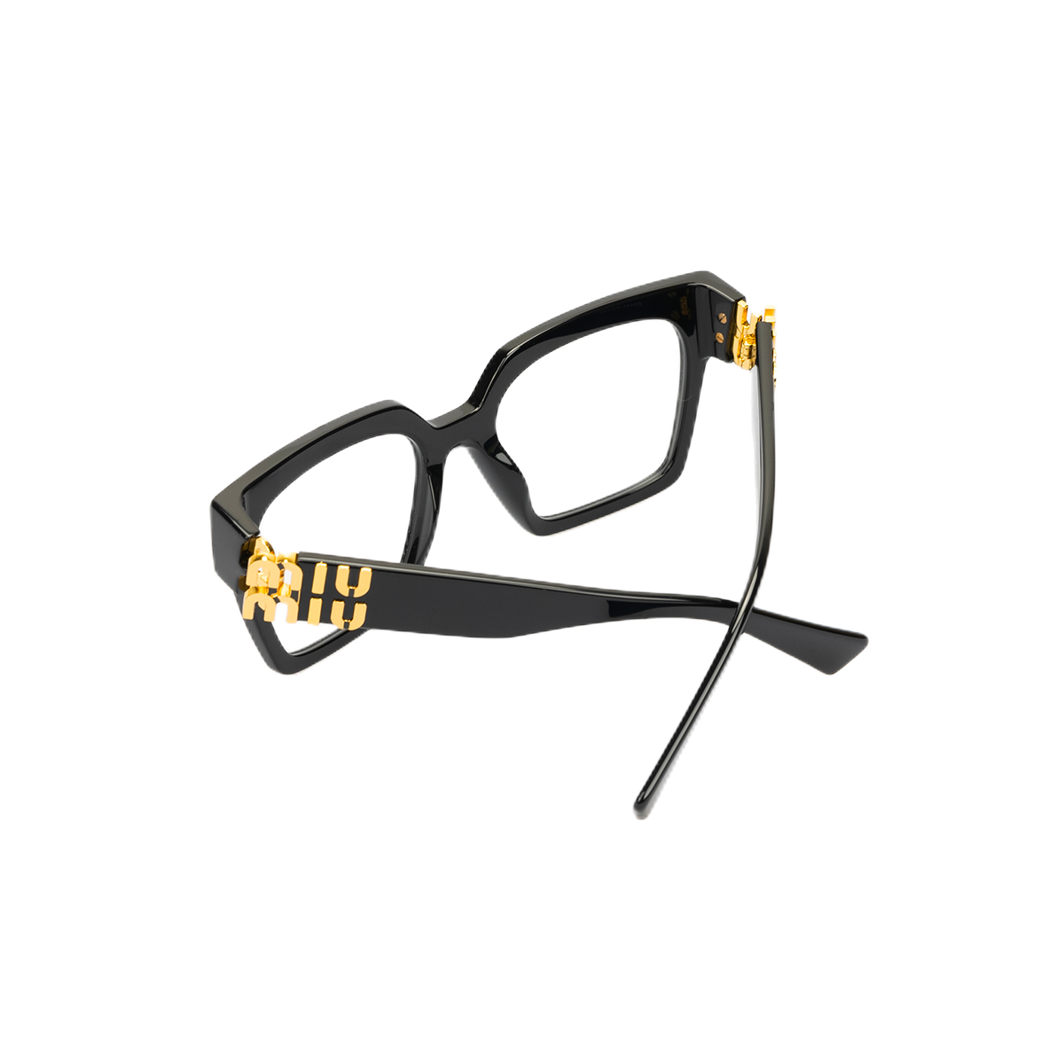 Shop ミュウミュウ レトロスクエア メガネフレーム 男女兼用、度付き対応 0MU04UV