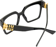 Shop MIU MIU 復古方框光學眼鏡框 男女適用,可配度數近視鏡。 0MU04UV