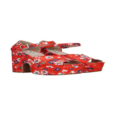 MIU MIU Sandals 'Multicolor Ribbon Red'