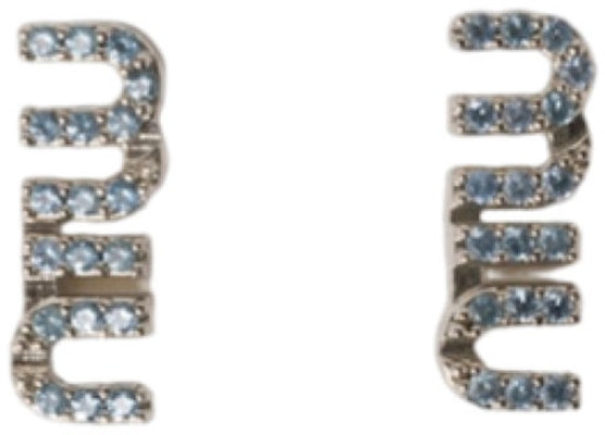 MIU MIU Sapphire Steel Gray Earrings for Women. 5IO0592DNC Buy MIU MIU Sapphire Steel Gray Earrings for Women. 5IO0592DNC