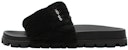 MIU MIU Selipar Shearling 'Hitam' 5XX522_2DNU_F0002_F_D010