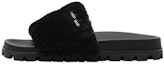Buy MIU MIU Selipar Shearling 'Hitam' 5XX522_2DNU_F0002_F_D010