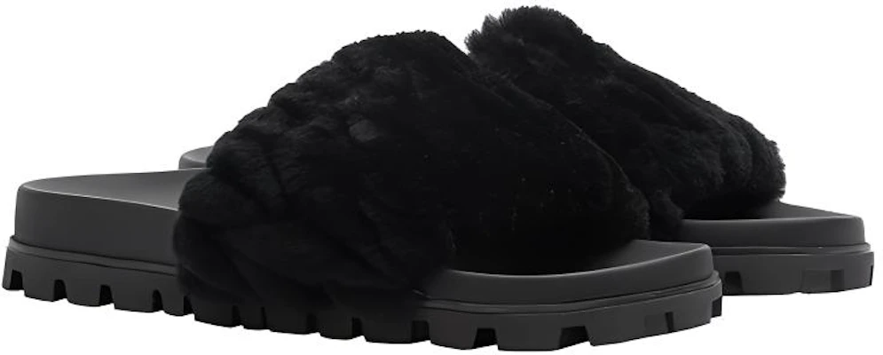 MIU MIU Shearling Slippers 'Black' 5XX522_2DNU_F0002_F_D010 Lookbook MIU MIU Shearling Slippers 'Black' 5XX522_2DNU_F0002_F_D010