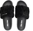 Purchase MIU MIU Selipar Shearling 'Hitam' 5XX522_2DNU_F0002_F_D010