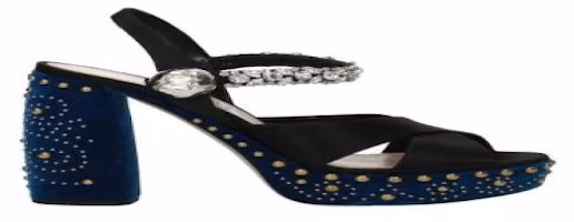 MIU MIU Sneaker 'Black Blue Silver' 5XP724RASOVELLUTONEROCOBALTO MIU MIU Sneaker 'Black Blue Silver' 5XP724RASOVELLUTONEROCOBALTO