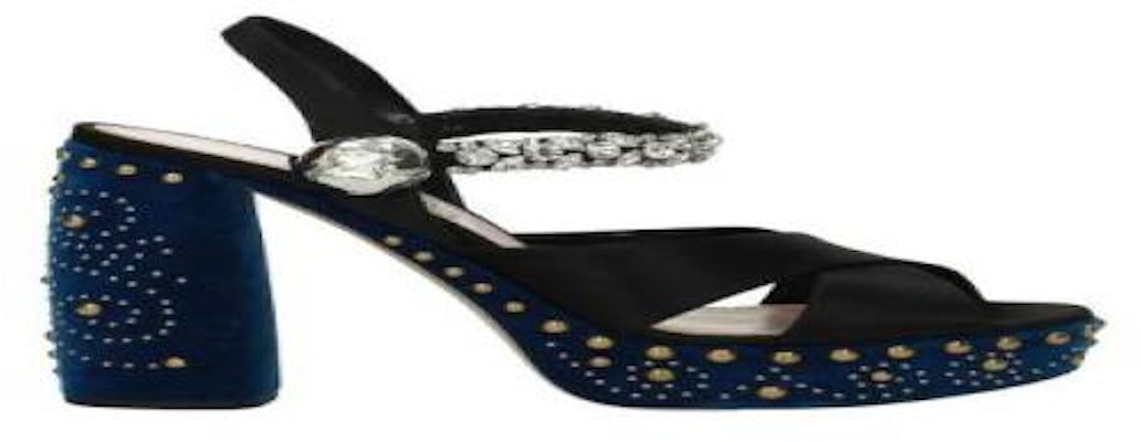 MIU MIU Sneaker 'Black Blue Silver' 5XP724RASOVELLUTONEROCOBALTO Buy MIU MIU Sneaker 'Black Blue Silver' 5XP724RASOVELLUTONEROCOBALTO