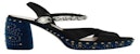 Sneaker MIU MIU 'Hitam Biru Perak' 5XP724RASOVELLUTONEROCOBALTO