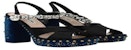 Sneaker MIU MIU 'Hitam Biru Perak' 5XP724RASOVELLUTONEROCOBALTO