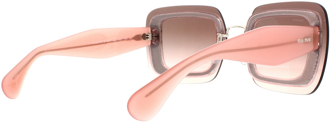 MIU MIU Cermin Mata Hitam Persegi Berkilau SMU01REUEU-F01E2 Lookbook MIU MIU Cermin Mata Hitam Persegi Berkilau SMU01REUEU-F01E2